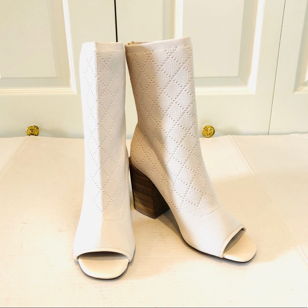 Kelsi Dagger KBD Brooklyn Knit Booties in Vanilla